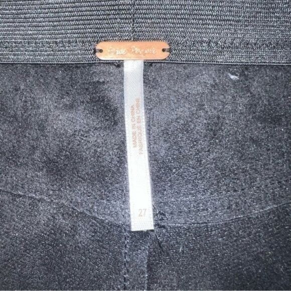 Free People for Urban Outfitters Black Faux Leather High-Waisted Skinny Pants 27 - Picture 12 of 12